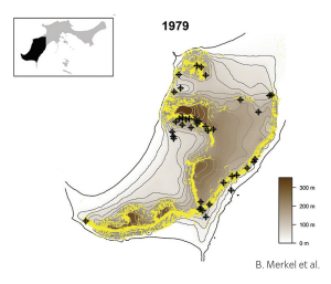 Figur over hihabitat Kongsøya 1978–1979