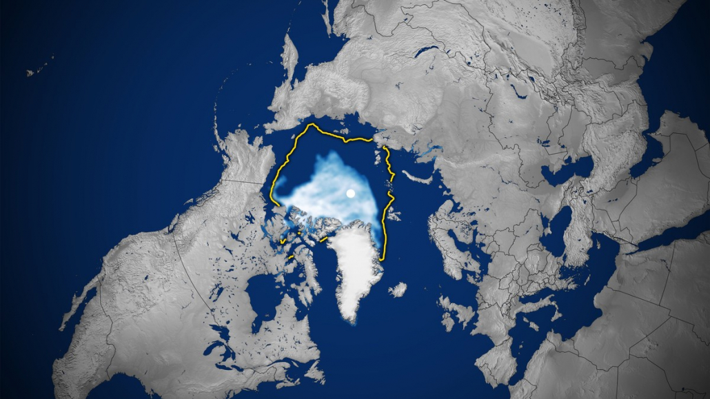 isutbredelse arktis september 2020